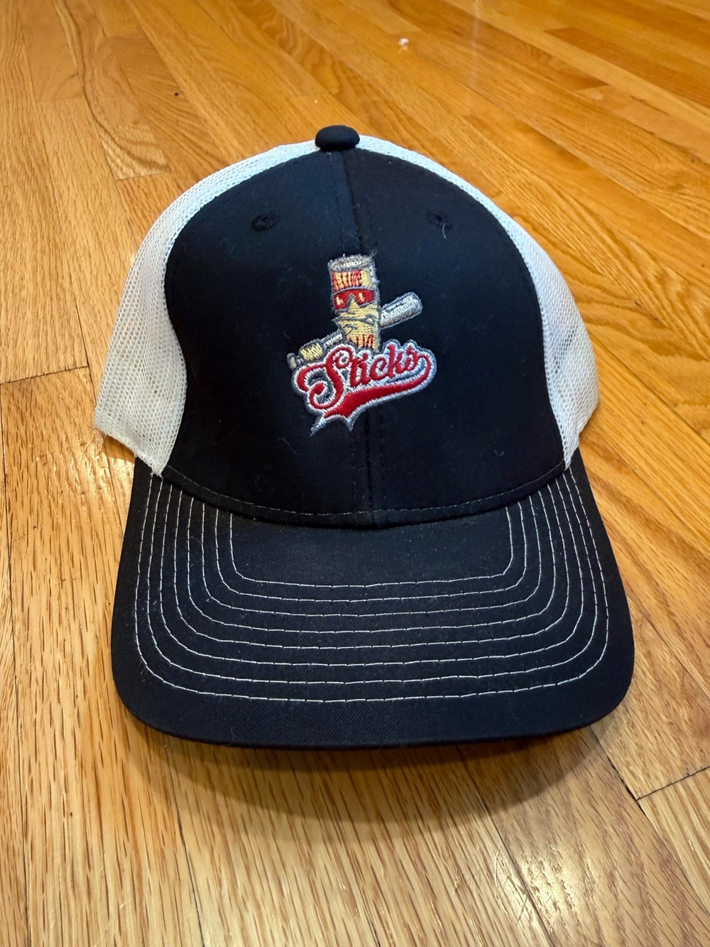 ‘Sticks’ Black and White 'Sticks' Trucker Cap